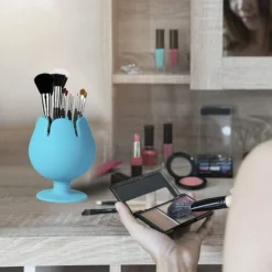 Collecteur De Déchets De Désherbage En Vinyle Aspiré, Organisateur En Forme De Tasse De Vin Pour Outils Et Accessoires Cricut (Bleu) -Promos Gout Cuisine Boutique 97504836 3