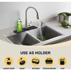 Tapis De Robinet En Silicone, Pare-éclaboussures Pour évier De Cuisine, Plateau Anti-gouttes Pour Poignée De Robinet En Silicone, Attrape-éclaboussures Absorbant Pour Robinet 7 Tapis De Robinet En Silicone, Pare-éclaboussures Pour évier De Cuisine, Plateau Anti-gouttes Pour Poignée De Robinet En Silicone, Attrape-éclaboussures Absorbant Pour Robinet -Promos Gout Cuisine Boutique 97528039 3