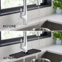 Tapis De Robinet En Silicone, Pare-éclaboussures Pour évier De Cuisine, Plateau Anti-gouttes Pour Poignée De Robinet En Silicone, Attrape-éclaboussures Absorbant Pour Robinet 8 Tapis De Robinet En Silicone, Pare-éclaboussures Pour évier De Cuisine, Plateau Anti-gouttes Pour Poignée De Robinet En Silicone, Attrape-éclaboussures Absorbant Pour Robinet -Promos Gout Cuisine Boutique 97528039 4