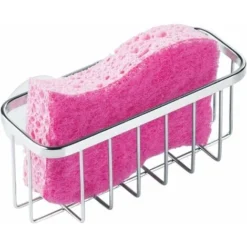 Panier D'organisateur D'aspiration D'évier De Cuisine D'acier Inoxydable - Poli