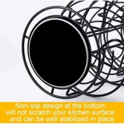 Distributeur D'ufs Toplife Spiral Design Porte-ufs Noir Transparent -Promos Gout Cuisine Boutique 97635447 4