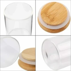 Lot De 12 Pots à épices Pots De Conservation Pots à épices En Verre 120 Ml Avec Couvercle En Bois De Haute Qualité En Bambou Pour Conserver Les Herbes à Thé Et Les épices 8 Lot De 12 Pots à épices Pots De Conservation Pots à épices En Verre 120 Ml Avec Couvercle En Bois De Haute Qualité En Bambou Pour Conserver Les Herbes à Thé Et Les épices -Promos Gout Cuisine Boutique 97635912 4
