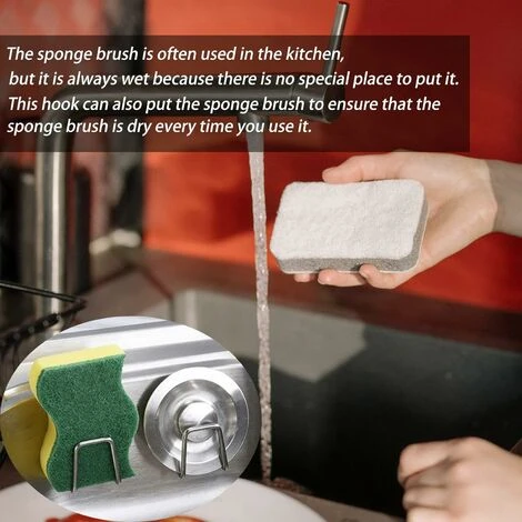 Porte-éponge Pour évier De Cuisine, 2 PCS Porte-éponge Auto-adhésif, Antirouille étanche à Séchage Rapide évier Porte-éponge Pour La Maison, La Salle De Bain, Les Accessoires De Cuisine (noir) 1 Porte-éponge Pour évier De Cuisine, 2 PCS Porte-éponge Auto-adhésif, Antirouille étanche à Séchage Rapide évier Porte-éponge Pour La Maison, La Salle De Bain, Les Accessoires De Cuisine (noir)