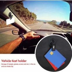 Porte-ticket De Pare-brise, Porte-ticket De Stationnement, Porte-notes, Fenêtre De Voiture, Pare-soleil, Lunettes, Clip, Pince à Carte Avec Ventouse 9 Porte-ticket De Pare-brise, Porte-ticket De Stationnement, Porte-notes, Fenêtre De Voiture, Pare-soleil, Lunettes, Clip, Pince à Carte Avec Ventouse -Promos Gout Cuisine Boutique 97639129 5
