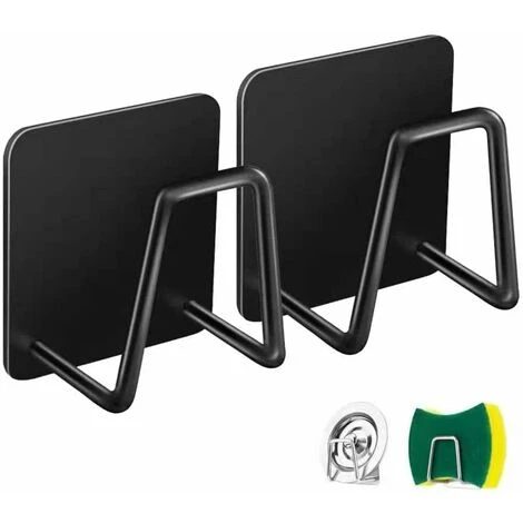 Lot De 2 Porte-éponges Pour évier De Cuisine, Petit Porte-éponge Adhésif Solide, Chariot D'évier De Cuisine Antirouille Et étanche De Qualité Supérieure – Taille Minimale – Acier Inoxydable SUS304 1 Lot De 2 Porte-éponges Pour évier De Cuisine, Petit Porte-éponge Adhésif Solide, Chariot D'évier De Cuisine Antirouille Et étanche De Qualité Supérieure – Taille Minimale – Acier Inoxydable SUS304