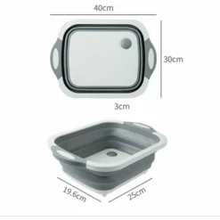 Bol Multifonction Pliable Planche à Découper Portable évier De Cuisine Bol Camping Panier Cuisine Panier De Rangement En Plastique Pliable évier De Cuisine En Plein Air -Promos Gout Cuisine Boutique 98442696 4