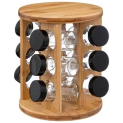 Support Rotatif 12 Pots à épices Bambou - 5 Five Simply Smart