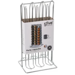 Porte-capsules X48 Capsules X48 Chromé - 5 Five Simply Smart -Promos Gout Cuisine Boutique 98553810 3