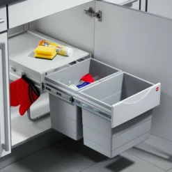 HAILO Poubelle De Cuisine Tri Sélectif 2 Bacs Encastrables 18 L - Raumspar 7 HAILO Poubelle De Cuisine Tri Sélectif 2 Bacs Encastrables 18 L - Raumspar -Promos Gout Cuisine Boutique 98850973 3