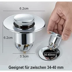 Bouchons D'évier (5 Pièces), Jeu De Vidage, Bonde D'évier, Valve Pop-up Anti-colmatage Avec Filtre Anti-colmatage Pour évier Ouverture 3,3 Cm. 7 Bouchons D'évier (5 Pièces), Jeu De Vidage, Bonde D'évier, Valve Pop-up Anti-colmatage Avec Filtre Anti-colmatage Pour évier Ouverture 3,3 Cm. -Promos Gout Cuisine Boutique 98872903 3