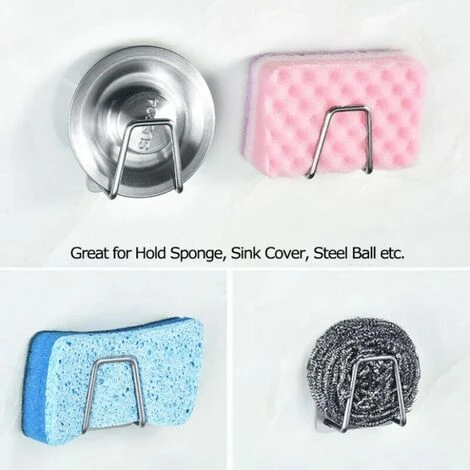 Porte-Eponge, Pour Evier De Cuisine, Acier Inoxydable 304 5 Porte-Eponge, Pour Evier De Cuisine, Acier Inoxydable 304 – Image 5